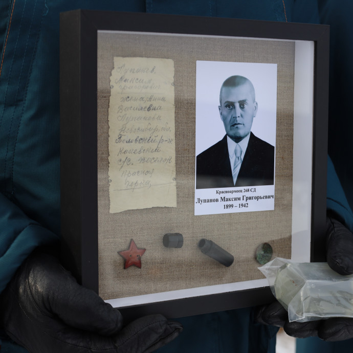 Торжественная церемония захоронения Лупанова М. Г.